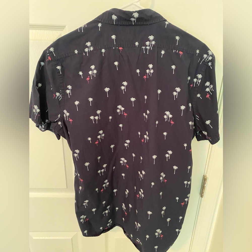 Express short sleeve button up shirt.